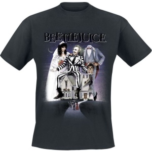 Beetlejuice Poster Black Logo Tričko černá - Merchstore.cz