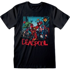 Deadpool Avengers Spoof Tričko černá - Merchstore.cz
