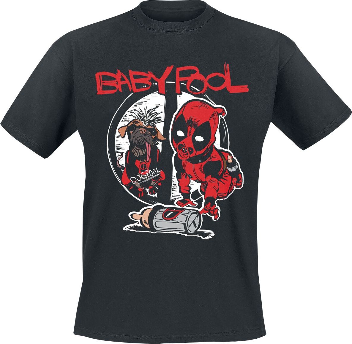 Deadpool Babypool - I Need A Drink Tričko černá - Merchstore.cz Deadpool Babypool - I Need A Drink Tričko černá - Merchstore.cz