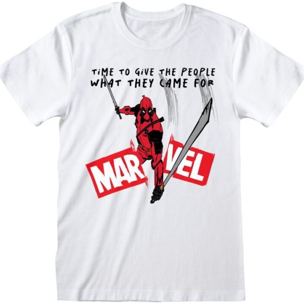 Deadpool What They Came For Tričko bílá - Merchstore.cz