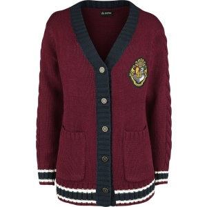 Harry Potter Hogwart's Crest Dámský kardigan tmavě červená - Merchstore.cz