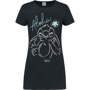 Lilo & Stitch Aloha Šaty černá - Merchstore.cz