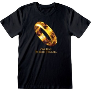 Pán prstenů One Ring To Rule Them All Tričko černá - Merchstore.cz