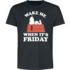 Peanuts Snoopy - Wake Me When It´s Friday Tričko černá - Merchstore.cz