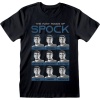 Star Trek Many Moods Of Spock Tričko černá - Merchstore.cz