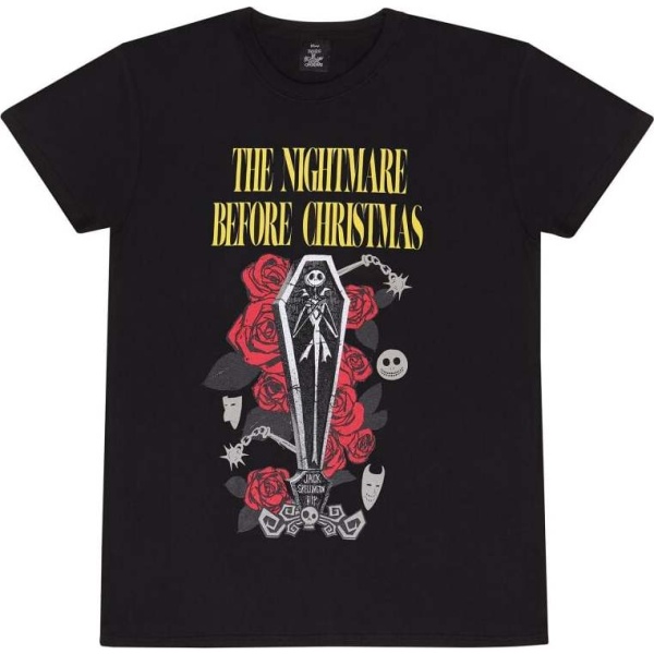 The Nightmare Before Christmas Jack Coffin Dámské tričko černá - Merchstore.cz