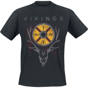 Vikings Deer Tričko černá - Merchstore.cz