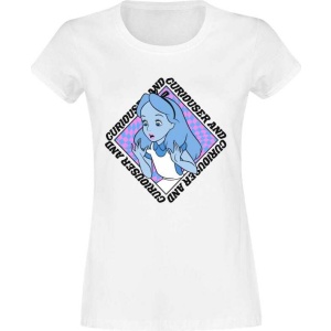 Alice in Wonderland Alice Face Dámské tričko bílá - Merchstore.cz