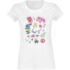 Alice in Wonderland Alice Friends Flowers Dámské tričko bílá - Merchstore.cz