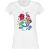 Alice in Wonderland Floral Forest Dámské tričko bílá - Merchstore.cz