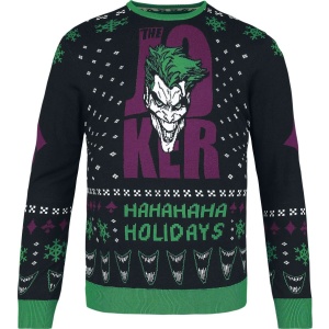 Batman The Joker - Ha Ha Ha Ha Holidays Pletený svetr vícebarevný - Merchstore.cz