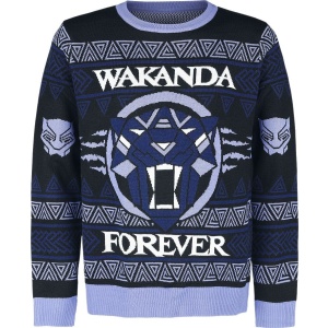 Black Panther Wakanda Forever Pletený svetr vícebarevný - Merchstore.cz