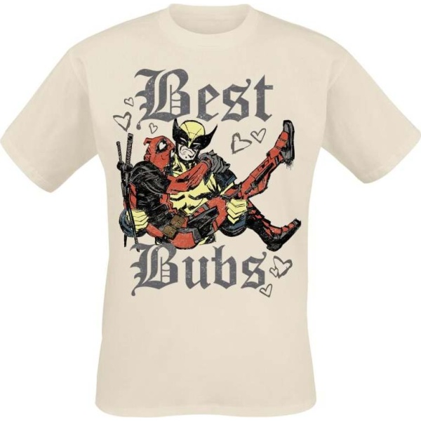 Deadpool Deadpool & Wolverine - Best Bubs Tričko krémová - Merchstore.cz