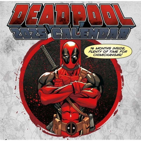 Deadpool Nástěnný kalendář 2025 Nástenný kalendář vícebarevný - Merchstore.cz