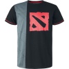 DOTA 2 Team Up Tričko cerná/šedá - Merchstore.cz