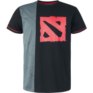 DOTA 2 Team Up Tričko cerná/šedá - Merchstore.cz