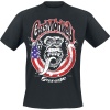 Gas Monkey Garage USA Flag Tričko černá - Merchstore.cz