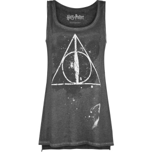 Harry Potter Die Heiligtümer des Todes Dámský top tmavě šedá - Merchstore.cz