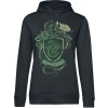 Harry Potter Slytherin Dámská mikina s kapucí černá - Merchstore.cz