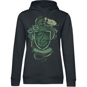 Harry Potter Slytherin Dámská mikina s kapucí černá - Merchstore.cz