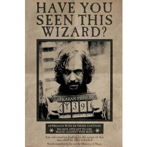 Harry Potter Wanted Sirius Black plakát vícebarevný - Merchstore.cz