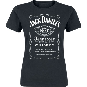 Jack Daniel's Label Dámské tričko černá - Merchstore.cz