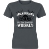 Jack Daniel's Vintage Logo Dámské tričko šedá - Merchstore.cz