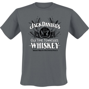 Jack Daniel's Vintage Logo Tričko charcoal - Merchstore.cz