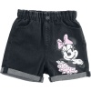 Mickey & Minnie Mouse Kids - Minni Maus detské kratasy cerná džínovina - Merchstore.cz