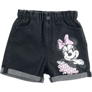 Mickey & Minnie Mouse Kids - Minni Maus detské kratasy cerná džínovina - Merchstore.cz