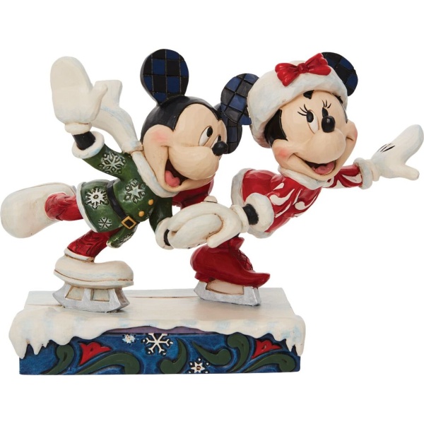 Mickey & Minnie Mouse Micky und Minnie beim Schlittschuhlaufen Socha standard - Merchstore.cz