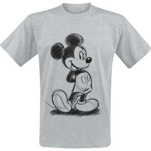 Mickey & Minnie Mouse Stretched Dámské tričko světle šedá - Merchstore.cz