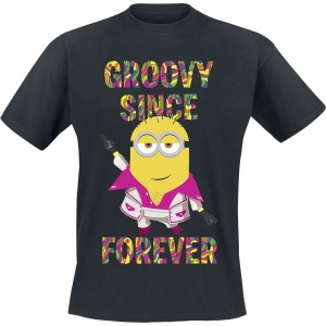 Minions Groovy Since Forever Tričko černá - Merchstore.cz