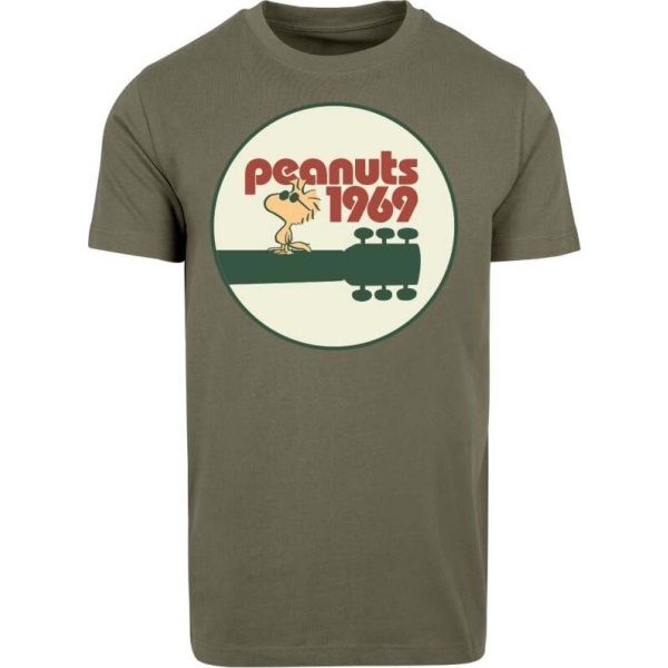 Peanuts Woodstock 1969 Tričko khaki - Merchstore.cz