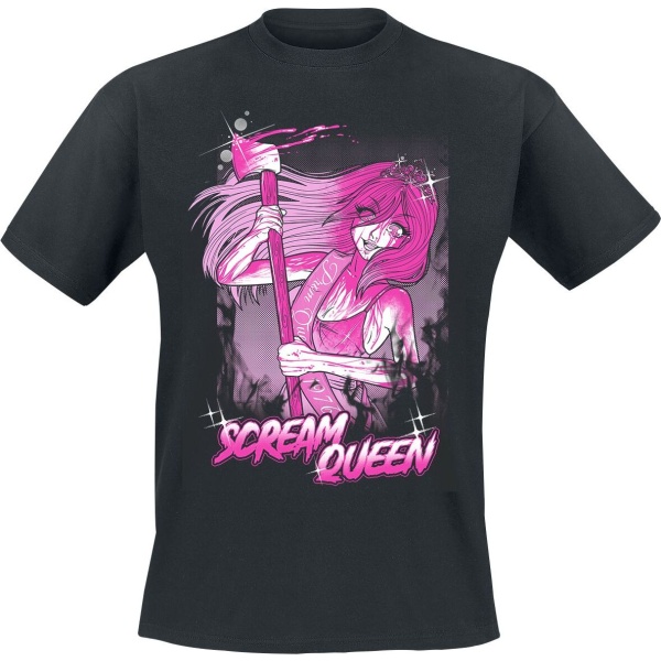 Pinku Kult Scream Queens Tričko černá - Merchstore.cz