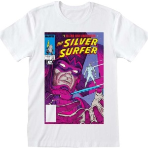 Silver Surfer Silver Surfer Comic Tričko bílá - Merchstore.cz