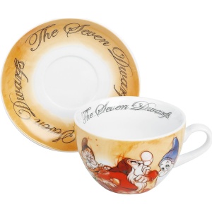 Sněhurka a sedm trpaslíků Hrnek na cappuccino The Seven Dwarves Hrnek vícebarevný - Merchstore.cz