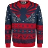 Spider-Man Spinne Pletený svetr modrá/cervená - Merchstore.cz