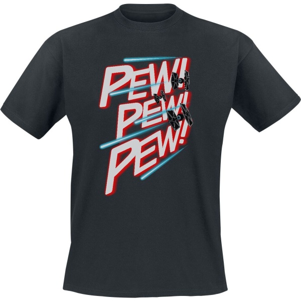 Star Wars PEW PEW PEW Tričko černá - Merchstore.cz