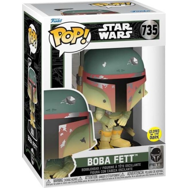 Star Wars Vinylová figurka č.735 Legacy - Boba Fett (svítí v tmě) Sberatelská postava vícebarevný - Merchstore.cz