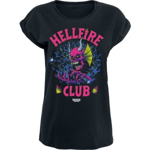 Stranger Things Hellfire Club Dámské tričko černá - Merchstore.cz