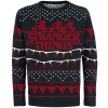 Stranger Things Stranger Xmas Pletený svetr vícebarevný - Merchstore.cz