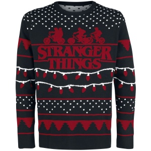 Stranger Things Stranger Xmas Pletený svetr vícebarevný - Merchstore.cz