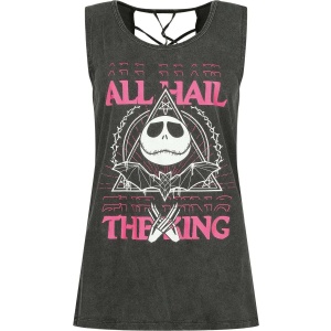 The Nightmare Before Christmas All Hail The Pumpkin King Dámský top tmavě šedá - Merchstore.cz