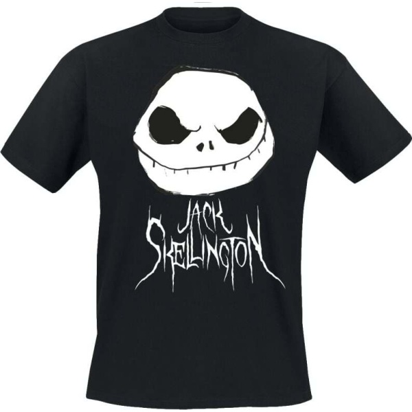 The Nightmare Before Christmas Jack Skellington Tričko černá - Merchstore.cz