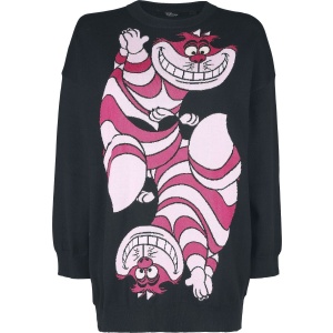 Alice in Wonderland Grinsekatze Pletený svetr černá - Merchstore.cz