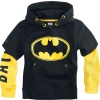 Batman Kids - Logo detská mikina s kapucí cerná/žlutá - Merchstore.cz