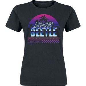 Blue Beetle Palm Sunset Dámské tričko černá - Merchstore.cz