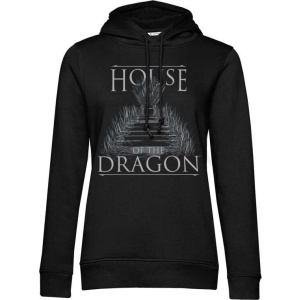 Game Of Thrones House of the Dragon Dámská mikina s kapucí černá - Merchstore.cz