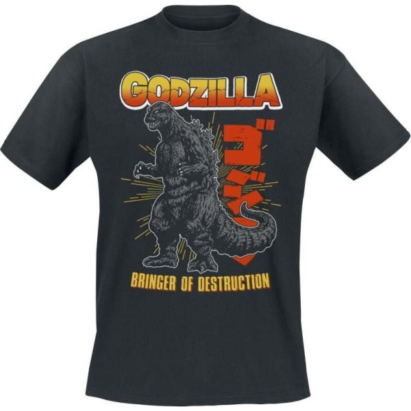 Godzilla Bringer Of Destruction Tričko černá - Merchstore.cz